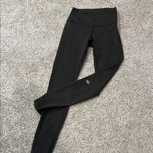 ALO Black and green checkered Leggings